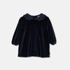 My Litle Cozmo Navy Velour Petra Dress