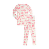 Little Parni Ivory/Pink Toile Pajamas