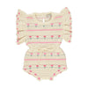 Bebe Organic Paloma Tulip Knit Romper