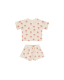 Quincy Mae Tulips Waffle Tee/Shorts