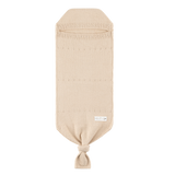 Peluche Tan Pointelle Knit Cocoon