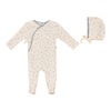 Bebe Bella Blue Wrap Rib Footie