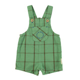 Piupiuchick Green Checkered Short Dungaree