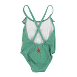 Piupiuchick Green Cherry Ruffle Swimsuit