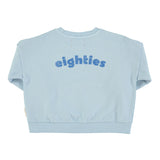 Piupiuchick Light Blue Print Wave Sweatshirt