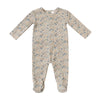 Kipp Blue Floral Footie