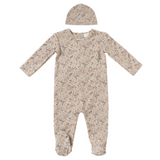 Kipp Pink Floral Footie and Hat