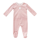 Kipp Pink Leaf Motif Footie