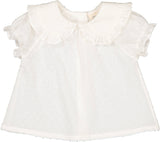 Louis Louise Off White Plumeti Tunic and Bloomer Set