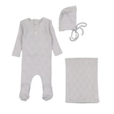 Bee & Dee Fortress Petit Ourse Pointelle Layette Set