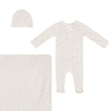 Little Fragile Powder/Rose Crown Layette Set