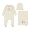 Bee & Dee Ivory/Taupe My Little Nursery Layette Set