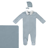 Kipp Blue Embroider Layette Set