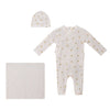 Lux Off White Floral Pointelle Layette Set