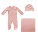 Kipp Pink Embroidered Layette Set