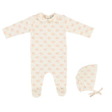 Bebe Organic Meadow Aurele Collar Footie and Bonnet