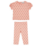 Emile Et Ida Tulip Bloss Imprime Tee and Legging Set