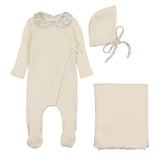 Bee & Dee Boys Cream Shadow Ditsy Layette Set