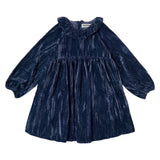 Tocoto Vintage Navy Velvet Dress