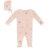 Bebe Bella Soft Mist Velour Mushroom Footie