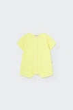 My Little Cozmo Yellow Slub Baby Romper