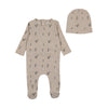 Bee & Dee French Chateau Swan Print Footie