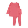 Bee & Dee Bright Coral Classic Ribbed Pajamas