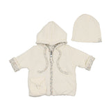 Bee & Dee Boys Cream Shadow Organic Ditsy Jacket