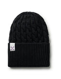 Jacqueline & Jac Black Braided Cuff Beanie