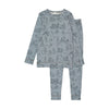 Bopop Blue Outdoor Toile Pajamas