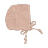 Lilette Pink Knit Bonnet