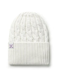 Jacqueline & Jac Natural White Braided Cuff Beanie