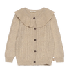 Petit Piao Beige Collar Cardigan