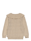 Petit Piao Beige Collar Cardigan