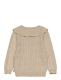 Petit Piao Beige Collar Cardigan