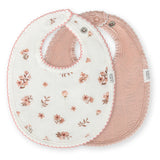 Adora Rose Floral 2 Pk Bibs