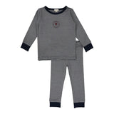 Lil Leg Navy Stripe Lounge Set