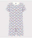 Petit Bateau Short Sleeve Floral Pajamas