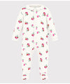 Petit Bateau White Berry Footie