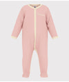 Petit Bateau Pink Snap Amour Footie