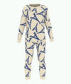 Petit Bateau Cream and Blue Eiffel Towel Pajamas